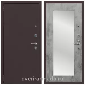 Входные двери с двумя петлями, Дверь входная Армада Комфорт Антик медь / МДФ 16 мм ФЛЗ-пастораль Бетон темный
