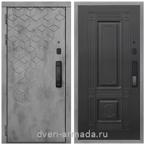 Входные двери Эврика, Дверь входная Армада Квадро МДФ 16 мм Kaadas K9 / МДФ 16 мм ФЛ-2 Венге