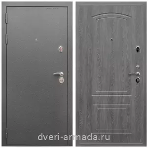 Входные двери Троя, Дверь входная Армада Оптима Антик серебро / МДФ 6 мм ФЛ-138 Дуб Филадельфия графит