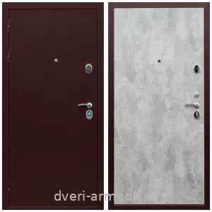 4 контура, Недорогая дверь входная Армада Люкс Антик медь / МДФ 6 мм ПЭ Цемент светлый