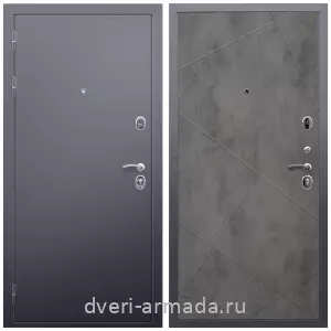 Антивандальные для квартир, Дверь входная Армада Люкс Антик серебро / МДФ 10 мм ФЛ-291 Бетон темный