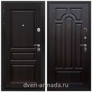 Двери МДФ для квартиры, Дверь входная Армада Премиум-Н МДФ 16 мм ФЛ-243 / МДФ 6 мм ФЛ-58 Венге на заказ