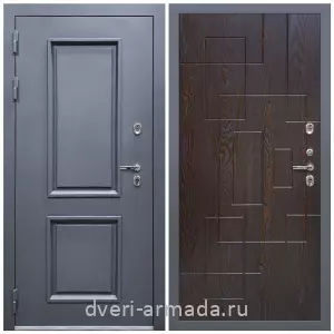 Толстые входные двери, Дверь входная уличная в дом Армада Корса / МДФ 16 мм ФЛ-57 Дуб шоколад