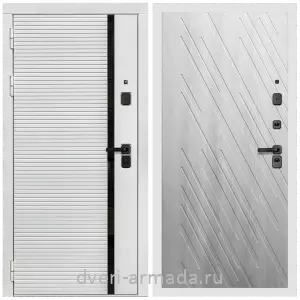 Наружные, Дверь входная Армада Каскад WHITE МДФ 10 мм / МДФ 16 мм ФЛ-86 Ясень Ривьера Айс