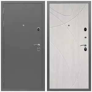Металлические двери с шумоизоляцией и толстым полотном, Дверь входная Армада Орбита Антик серебро/ МДФ 16 мм ФЛ-247 сосна белая