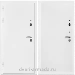 Входные двери 960 мм, Дверь входная Армада Оптима Белая шагрень / МДФ 10 мм Гладкая Белый матовый
