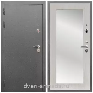 Входные двери с двумя петлями, Дверь входная Армада Оптима Антик серебро / МДФ 16 мм ФЛЗ-Пастораль, Дуб белёный