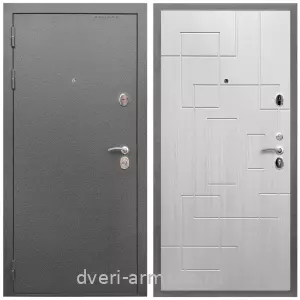 Входные двери на заказ, Дверь входная Армада Оптима Антик серебро / МДФ 16 мм ФЛ-57 Белый жемчуг