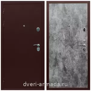 Входные двери Эконом, Недорогая дверь входная Армада Люкс Антик медь / МДФ 6 мм ПЭ Цемент темный