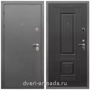 Двери со склада, Дверь входная Армада Оптима Антик серебро / МДФ 6 мм ФЛ-2 Венге