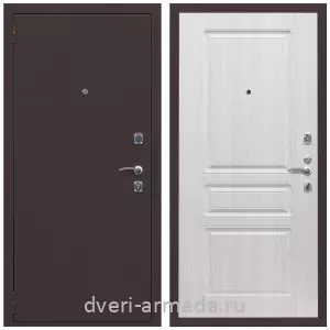 Двери со склада, Дверь входная Армада Комфорт Антик медь / МДФ 16 мм ФЛ-243 Дуб белёный