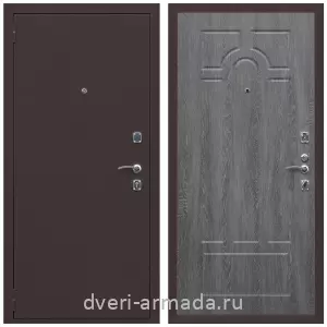 Входные двери с двумя петлями, Дверь входная Армада Комфорт Антик медь / ФЛ-58 Дуб Филадельфия графит