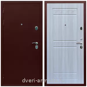 Входные двери Роял Вуд, Дверь входная железная на дачу Армада Люкс Антик медь / МДФ 10 мм ФЛ-242 Сандал белый парадная