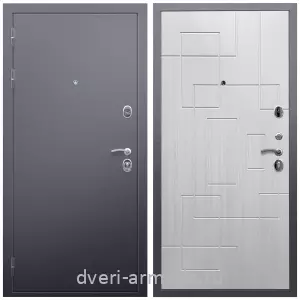 Красивые входные двери, Дверь входная Армада Люкс Антик серебро / МДФ 16 мм ФЛ-57 Белый жемчуг