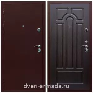 Входные металлические двери в Московской области, Дверь входная стальная теплая Армада Люкс Антик медь / МДФ 6 мм ФЛ-58 Венге двухконтурная в тамбур