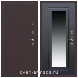Входные двери с зеркалом и теплоизоляцией, Дверь входная Армада Комфорт Антик медь / МДФ 16 мм ФЛЗ-120 Венге