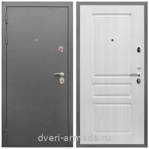 Входные двери Престиж, Дверь входная Армада Оптима Антик серебро / МДФ 16 мм ФЛ-243 Дуб белёный