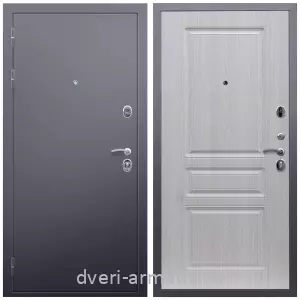 Темные входные двери, Дверь входная Армада Люкс Антик серебро / МДФ 16 мм ФЛ-243 Дуб белёный