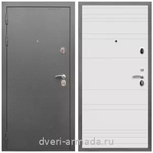 Темные входные двери, Дверь входная Армада Оптима Антик серебро / МДФ 6 мм ФЛ Дуб кантри белый горизонт