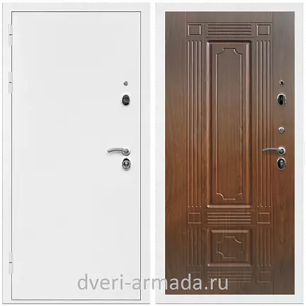 Дверь входная Армада Оптима Белая шагрень / МДФ 6 мм ФЛ-2 Мореная береза