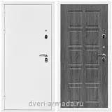 Дверь входная Армада Оптима Белая шагрень / ФЛ-38 Дуб Филадельфия графит 