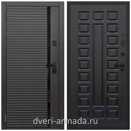 Дверь входная Армада Каскад BLACK МДФ 10 мм / МДФ 16 мм ФЛ-183 Венге