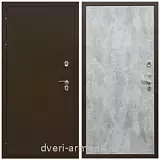 Дверь входная железная утепленная  Армада Термо Молоток коричневый/ ПЭ Цемент светлый