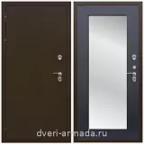 Дверь входная уличная в дом Армада Термо Молоток коричневый/ МДФ 16 мм ФЛЗ-пастораль, Венге