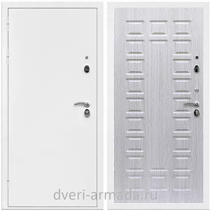 Дверь входная Армада Оптима Белая шагрень / МДФ 16 мм ФЛ-183 Дуб белёный