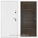 Дверь входная Армада Оптима Белая шагрень / ФЛ-39 Венге