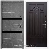 Дверь входная Армада Престиж Белая шагрень МДФ 16 мм Торос графит / ФЛ-58 Венге