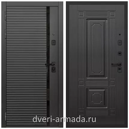 Дверь входная Армада Каскад BLACK МДФ 10 мм / МДФ 16 мм ФЛ-2 Венге