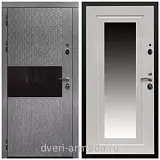 Дверь входная Армада Престиж Черная шагрень МДФ 16 мм Штукатурка графит / ФЛЗ-120 Дуб белёный