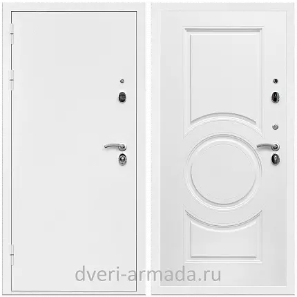 Дверь входная Армада Оптима Белая шагрень / МДФ 16 мм МС-100 Белый матовый