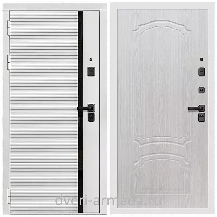 Дверь входная Армада Каскад WHITE МДФ 10 мм / МДФ 6 мм ФЛ-140 Дуб белёный